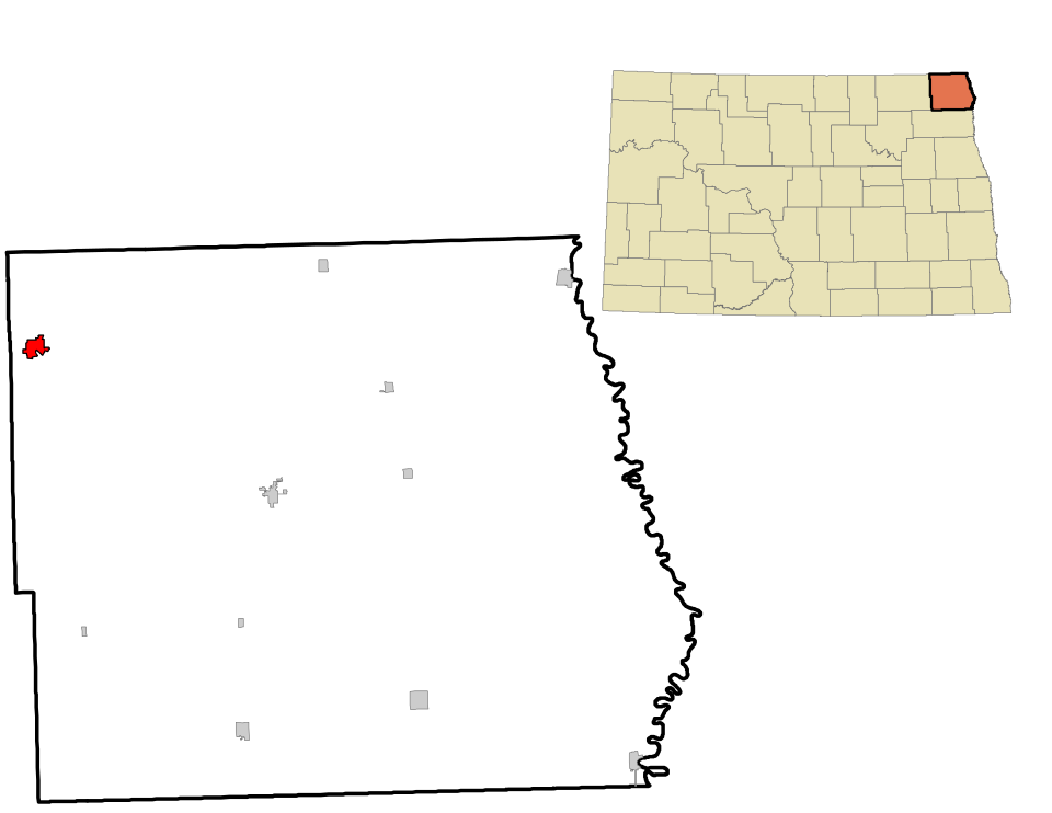 Locator map of Walhalla