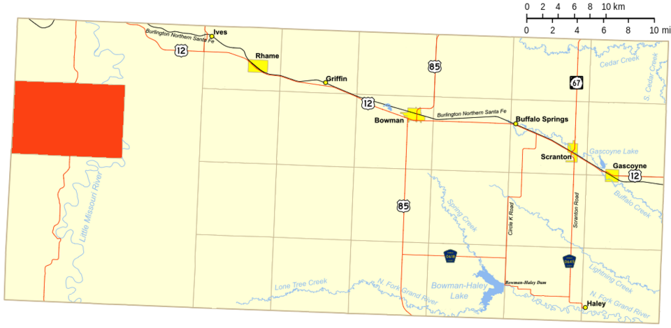 Locator map of Sunny Slope