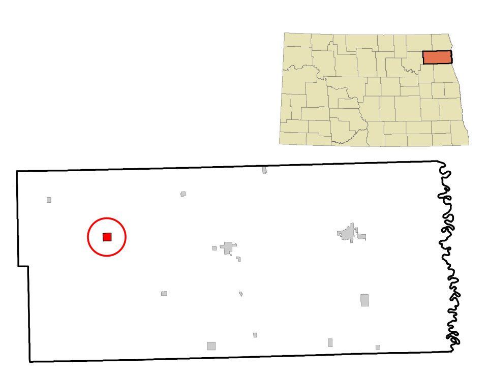 Locator map of Adams