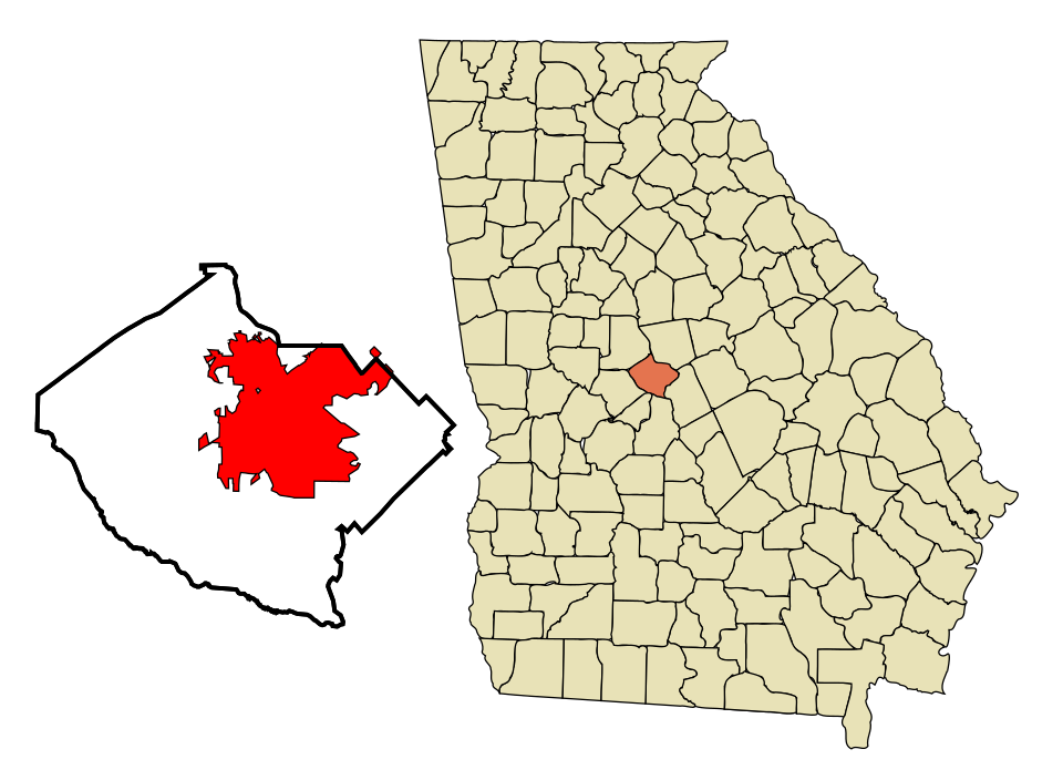 Map of Macon-Bibb County