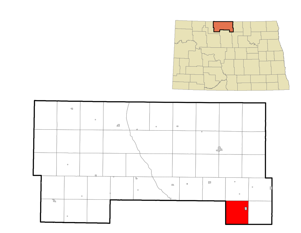 Locator map of Ostby