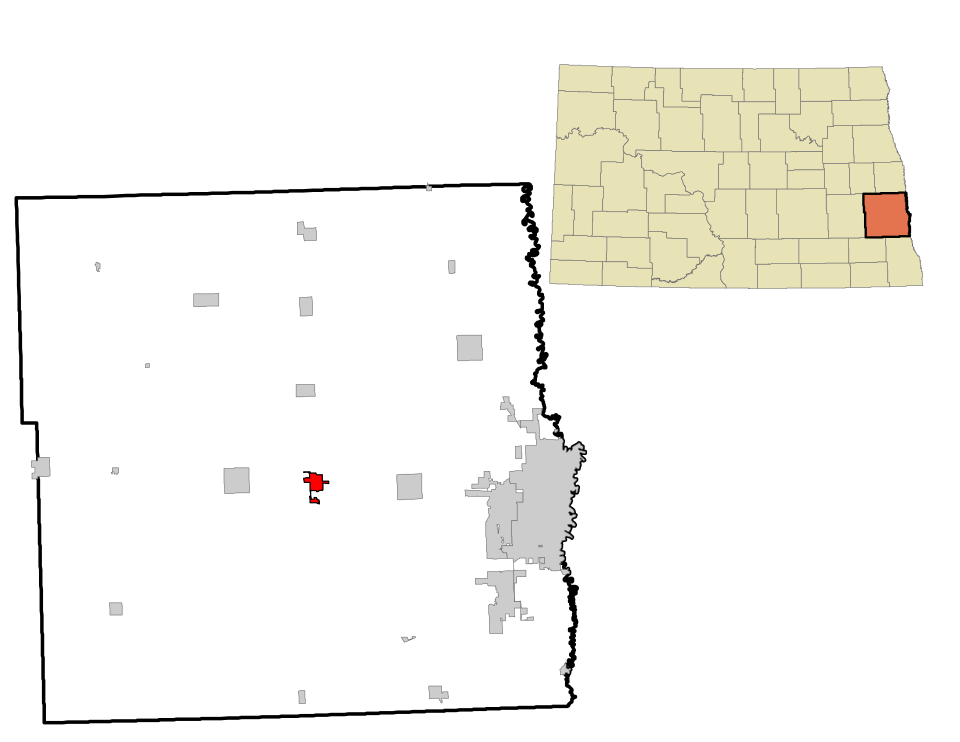 Locator map of Casselton