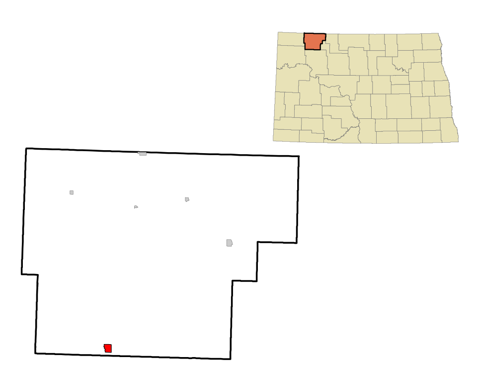 Locator map of Powers Lake