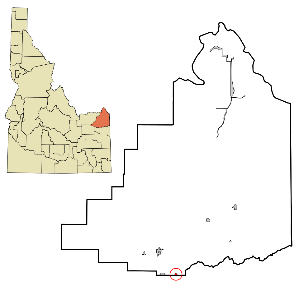 Locator map of Newdale