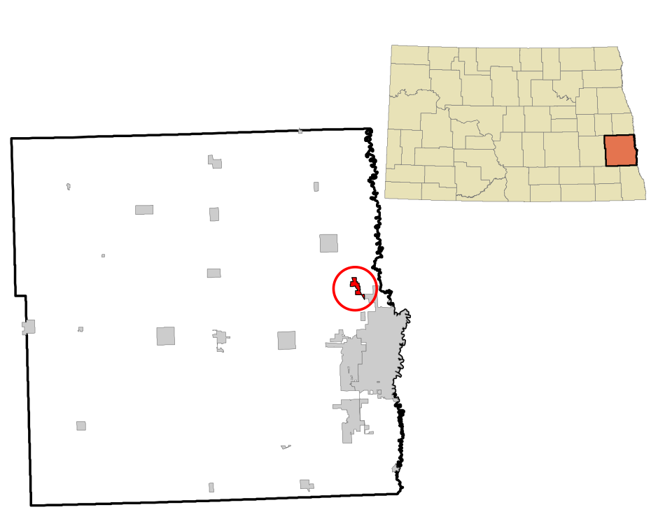 Locator map of Harwood