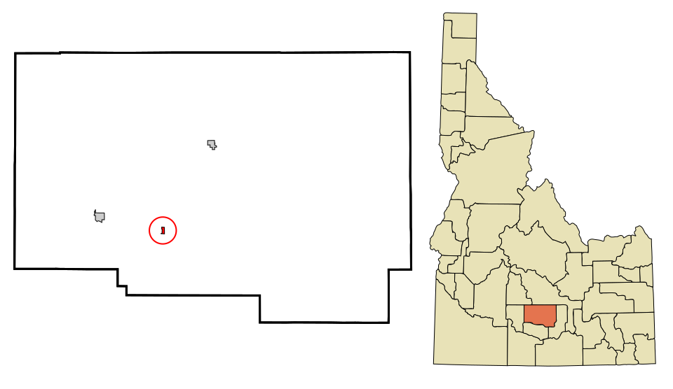 Locator map of Dietrich