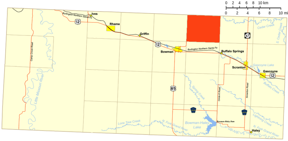 Locator map of Grainbelt