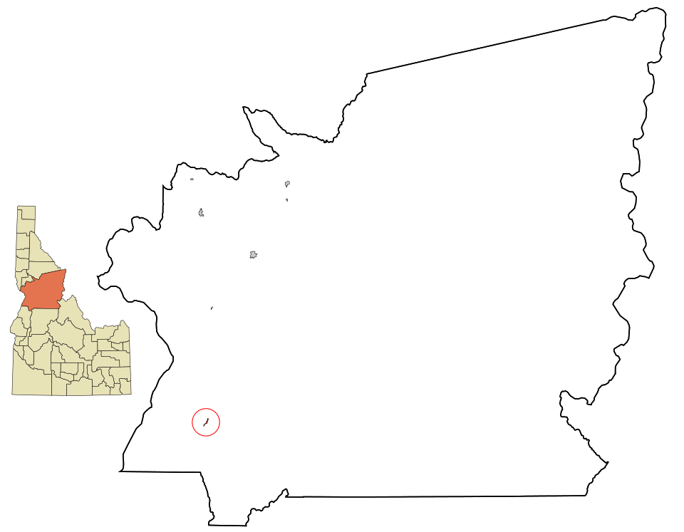 Locator map of Riggins