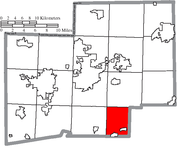 Locator map of Sandy