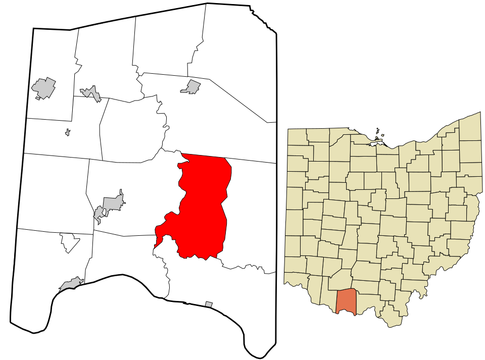 Locator map of Brush Creek