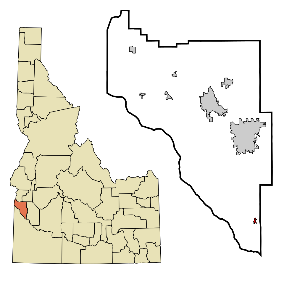 Locator map of Melba
