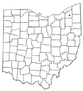 Locator map of Burton