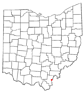 Locator map of Gallipolis