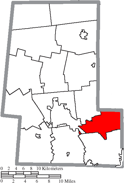 Locator map of Millcreek