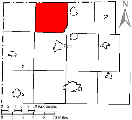 Locator map of Bridgewater