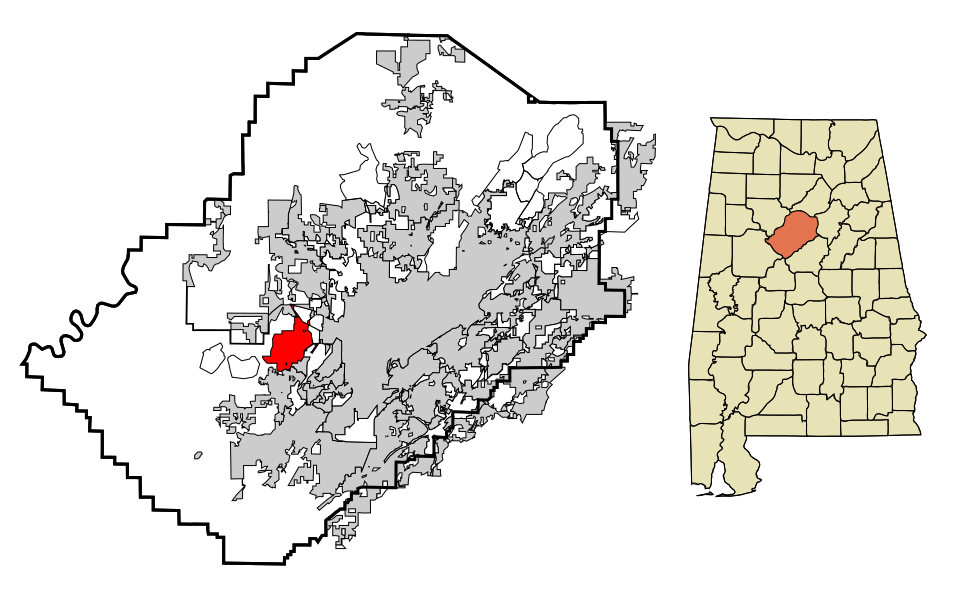 Locator map of Pleasant Grove
