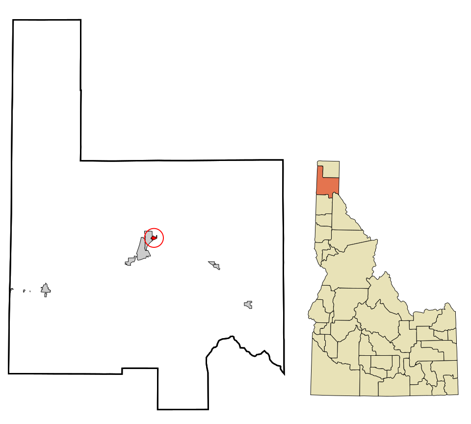 Locator map of Kootenai