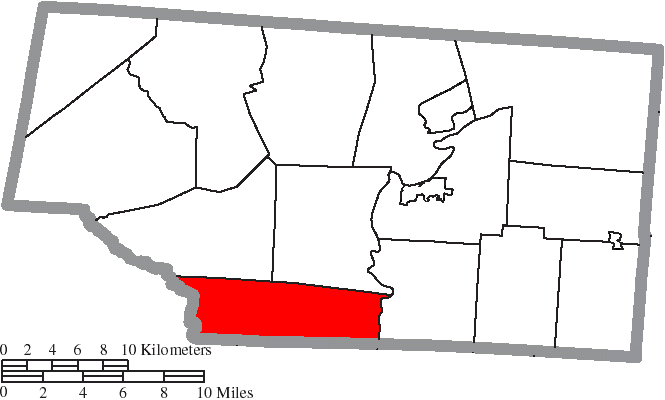 Locator map of Camp Creek
