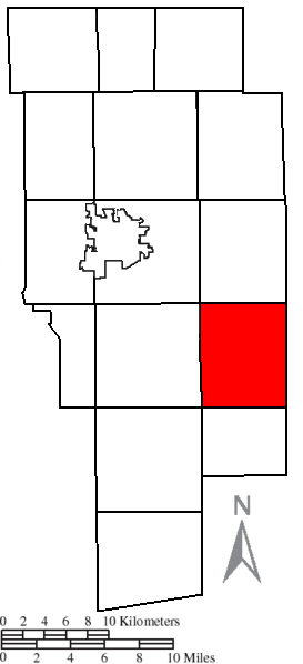 Locator map of Mohican