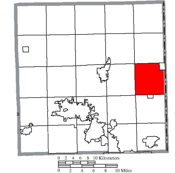 Locator map of Hartford