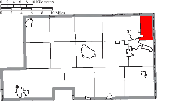 Locator map of Coitsville