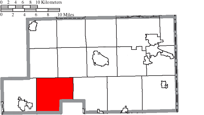 Locator map of Goshen