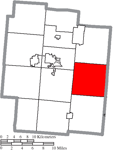 Locator map of Bloomfield