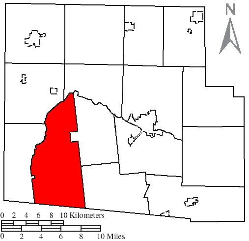 Locator map of McDonald