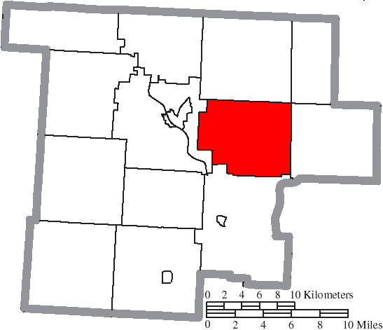 Locator map of Meigsville