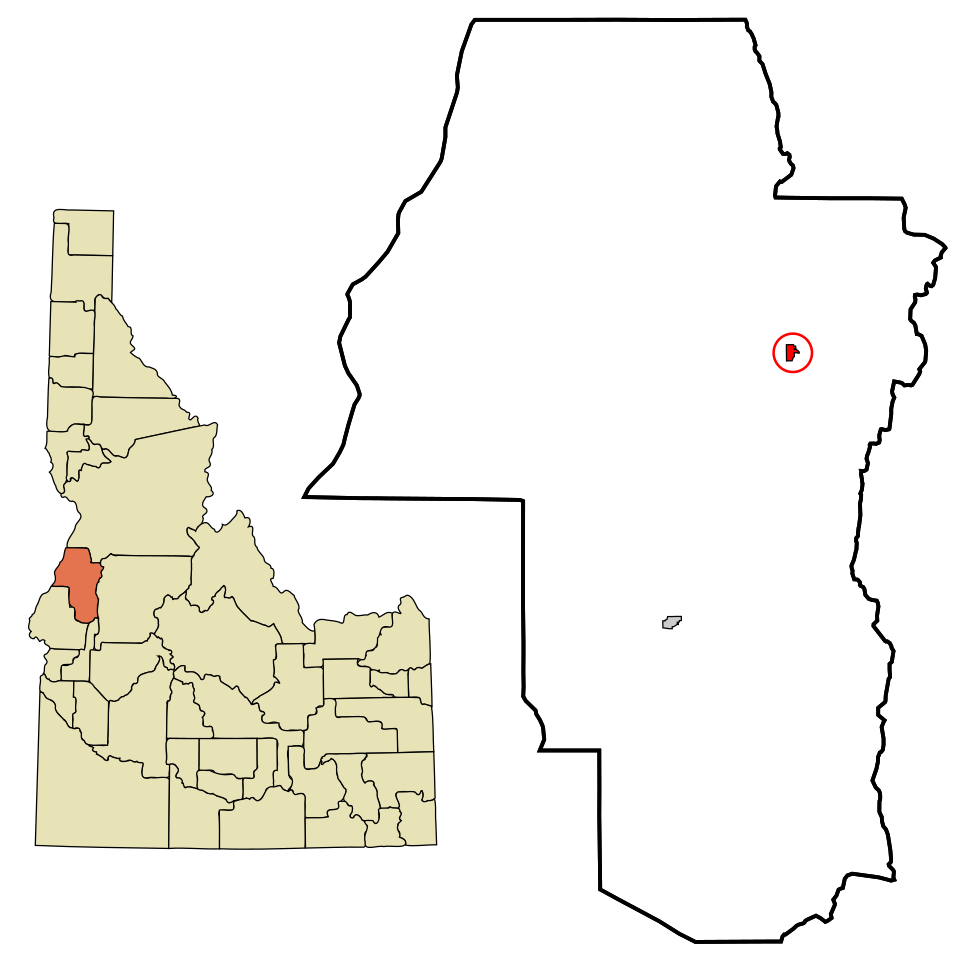 Locator map of New Meadows