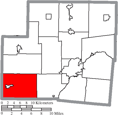 Locator map of Loramie