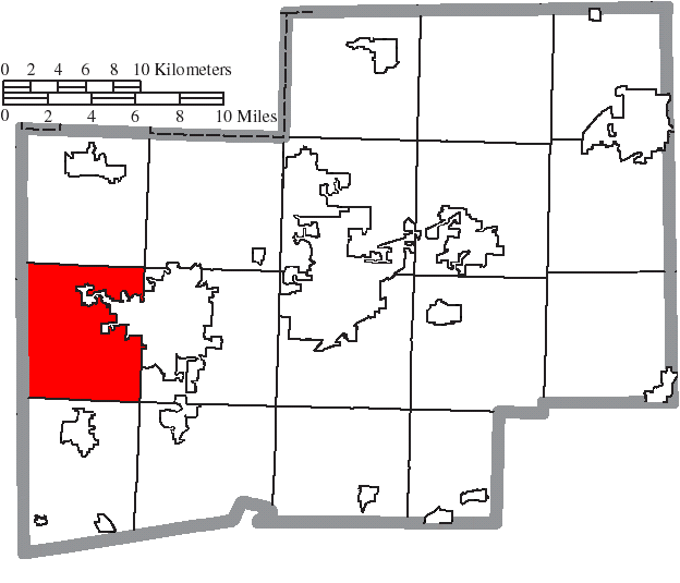 Locator map of Tuscarawas