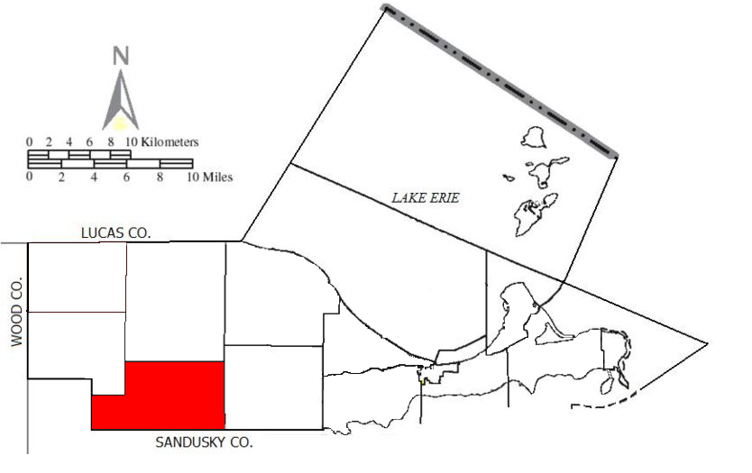 Locator map of Harris