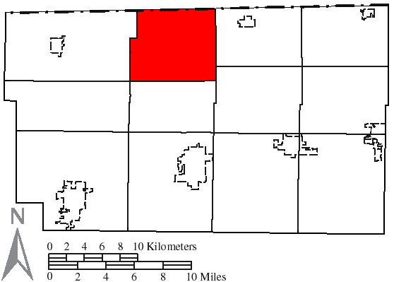 Locator map of Chesterfield