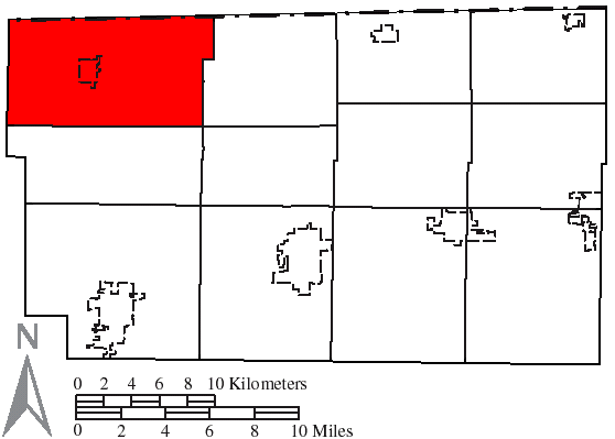 Locator map of Gorham