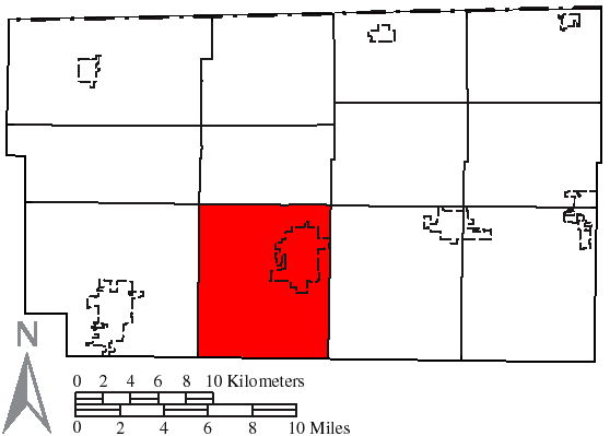 Locator map of Clinton