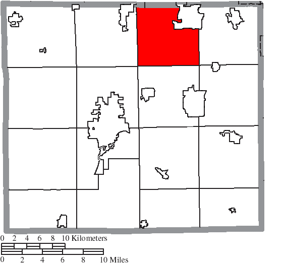Locator map of Milton