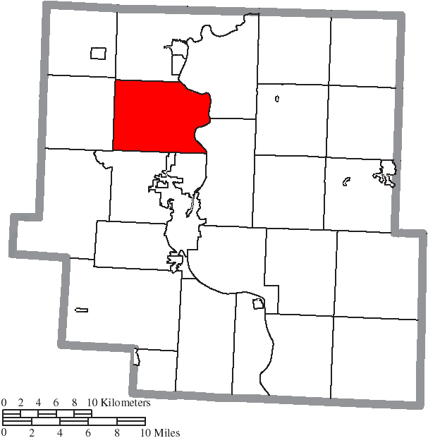 Locator map of Muskingum