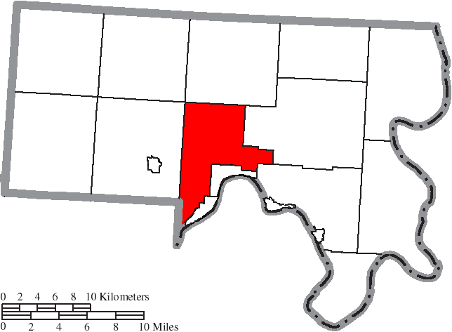 Locator map of Salisbury