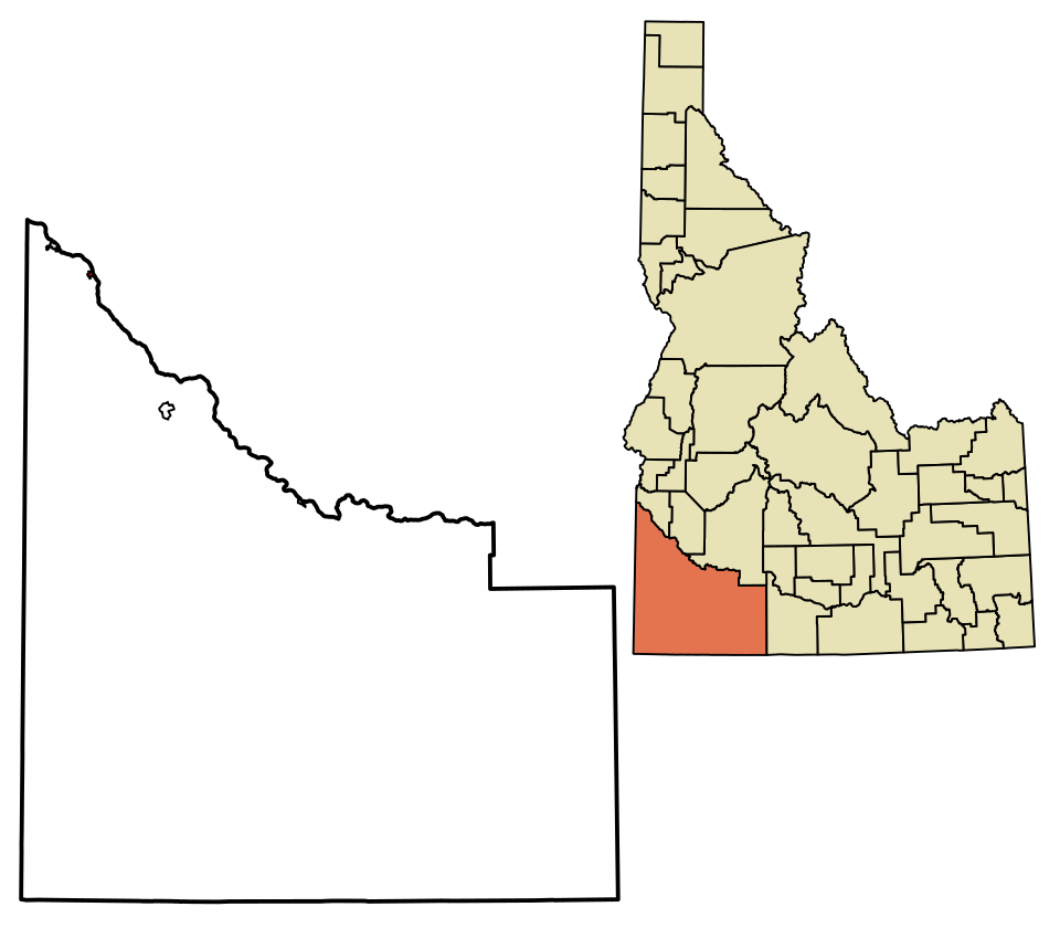 Locator map of Marsing