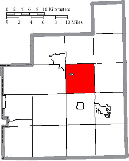 Locator map of Claridon