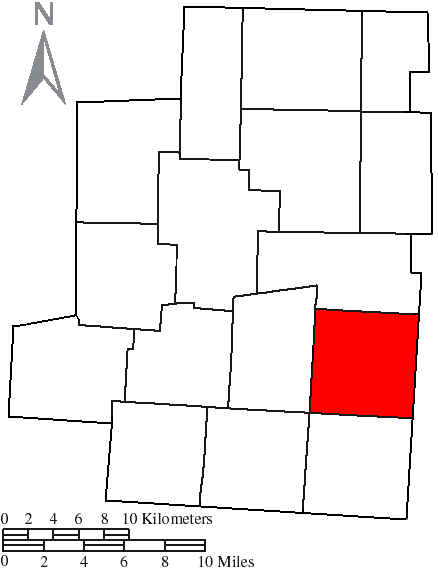 Locator map of Chester