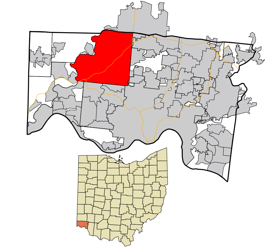Locator map of Colerain