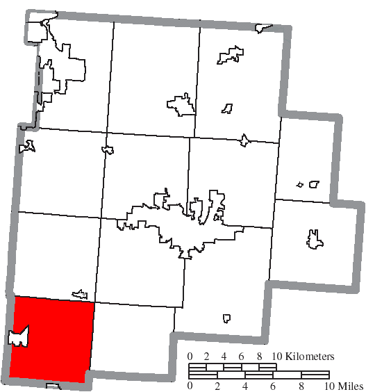Locator map of Clearcreek