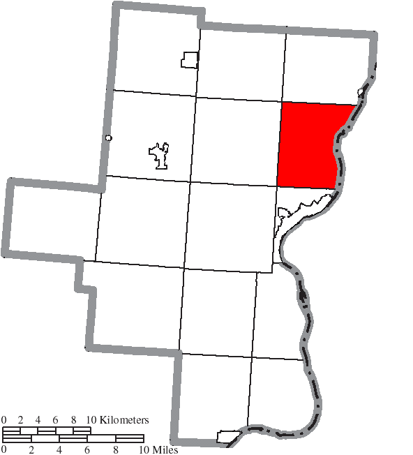 Locator map of Addison