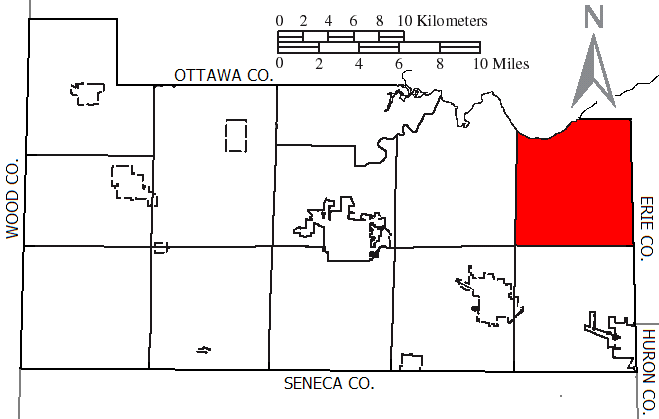 Locator map of Townsend