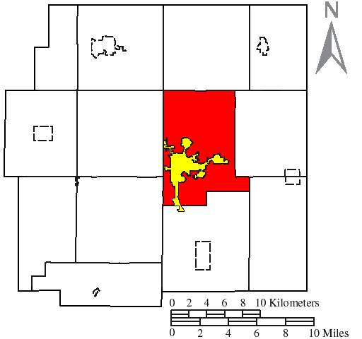 Locator map of Crane