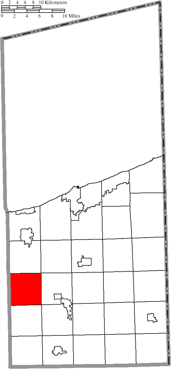 Locator map of Trumbull