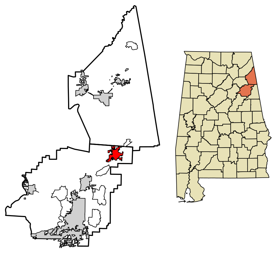 Locator map of Piedmont