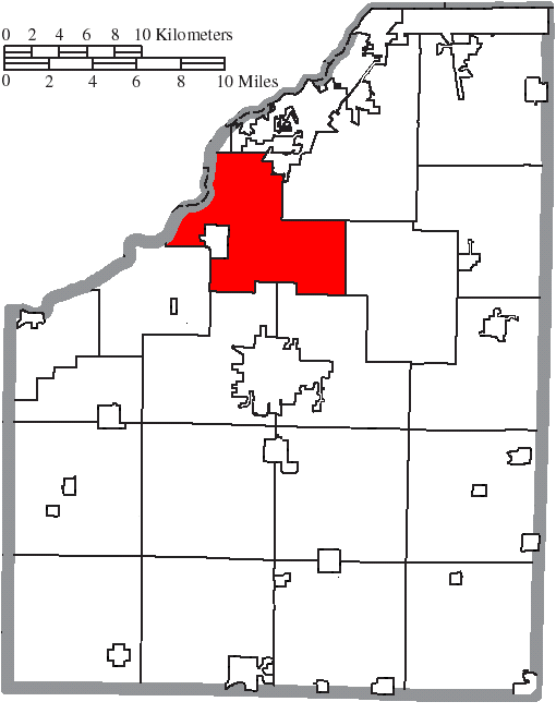 Locator map of Middleton